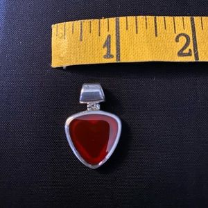 Pretty Sterling Silver Pendant.  Marked 925.